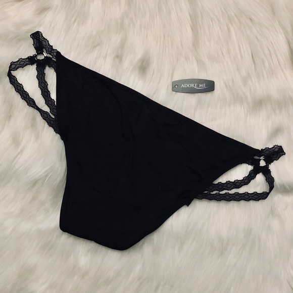 Adore Me Abi Black Cheeky Panties Large - Picture 6 of 8